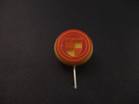 Puch bromfietsen, motorfietsen, logo oranje
